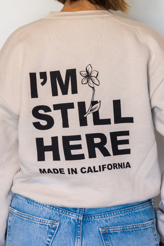 POST SWIM I'm Still Here Sweatshirt Back View